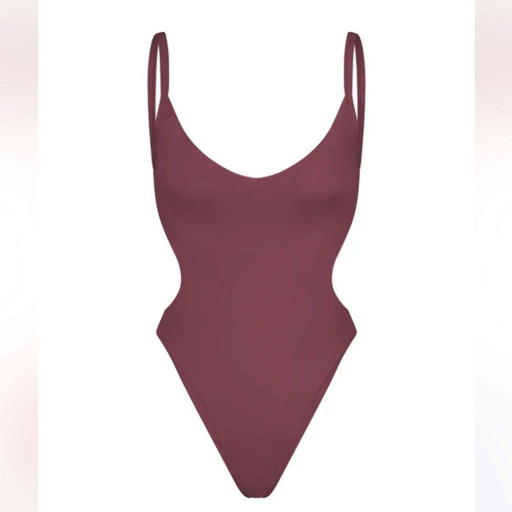 Left On Friday Deep Maroon One Piece Swimsuit